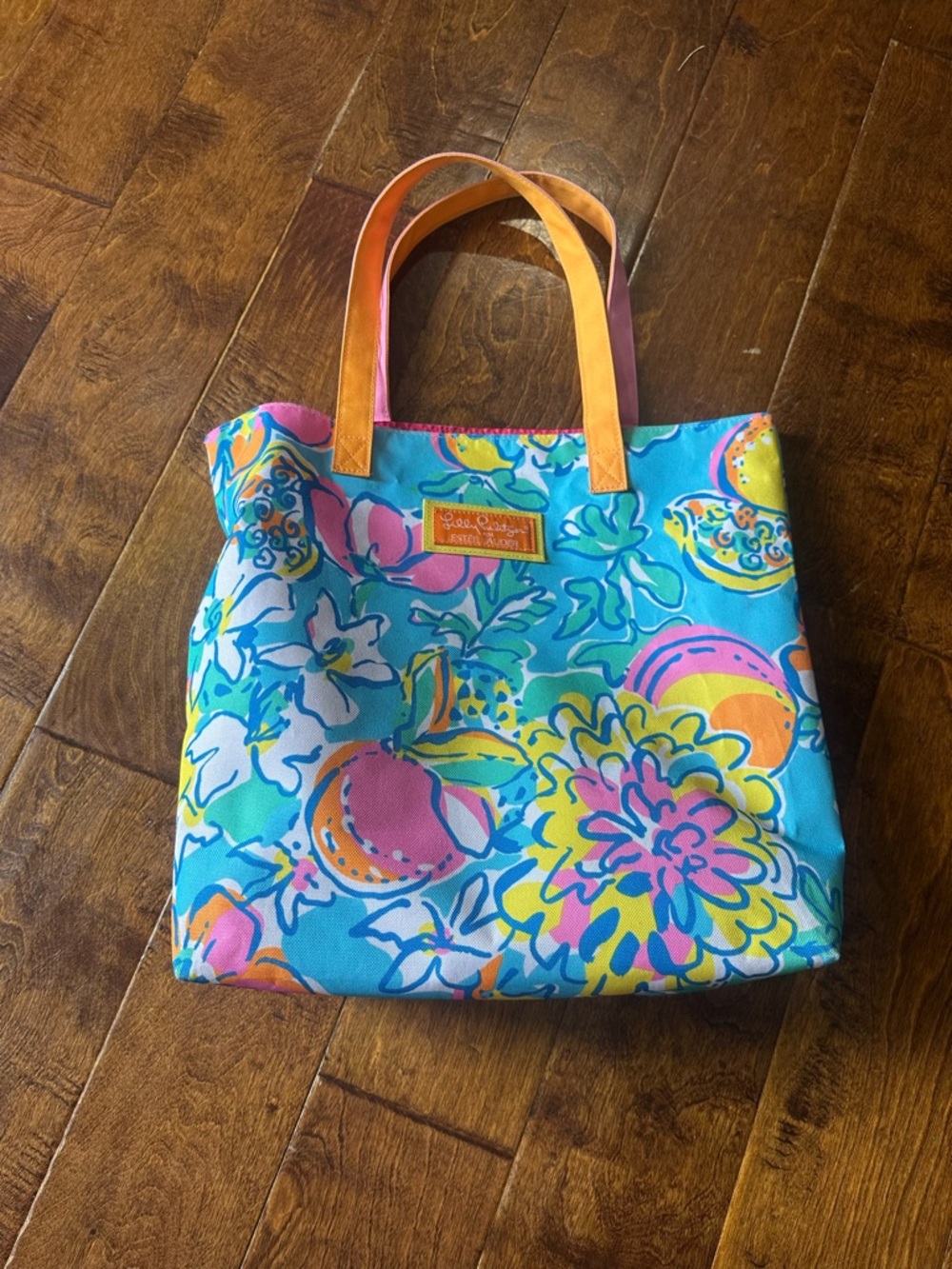 Lilly Pulitzer for Estee Lauder Floral Canvas Tote
